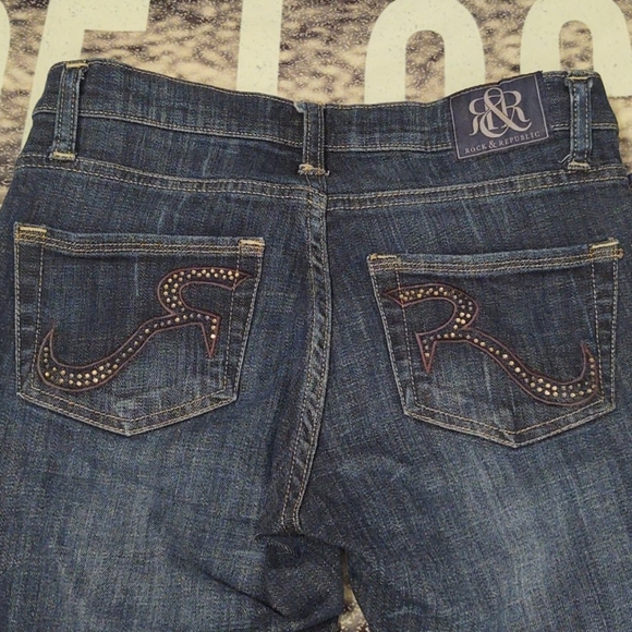 Rock & Republic Kasandra Jeans Dark Wash 4 - Picture 3 of 12